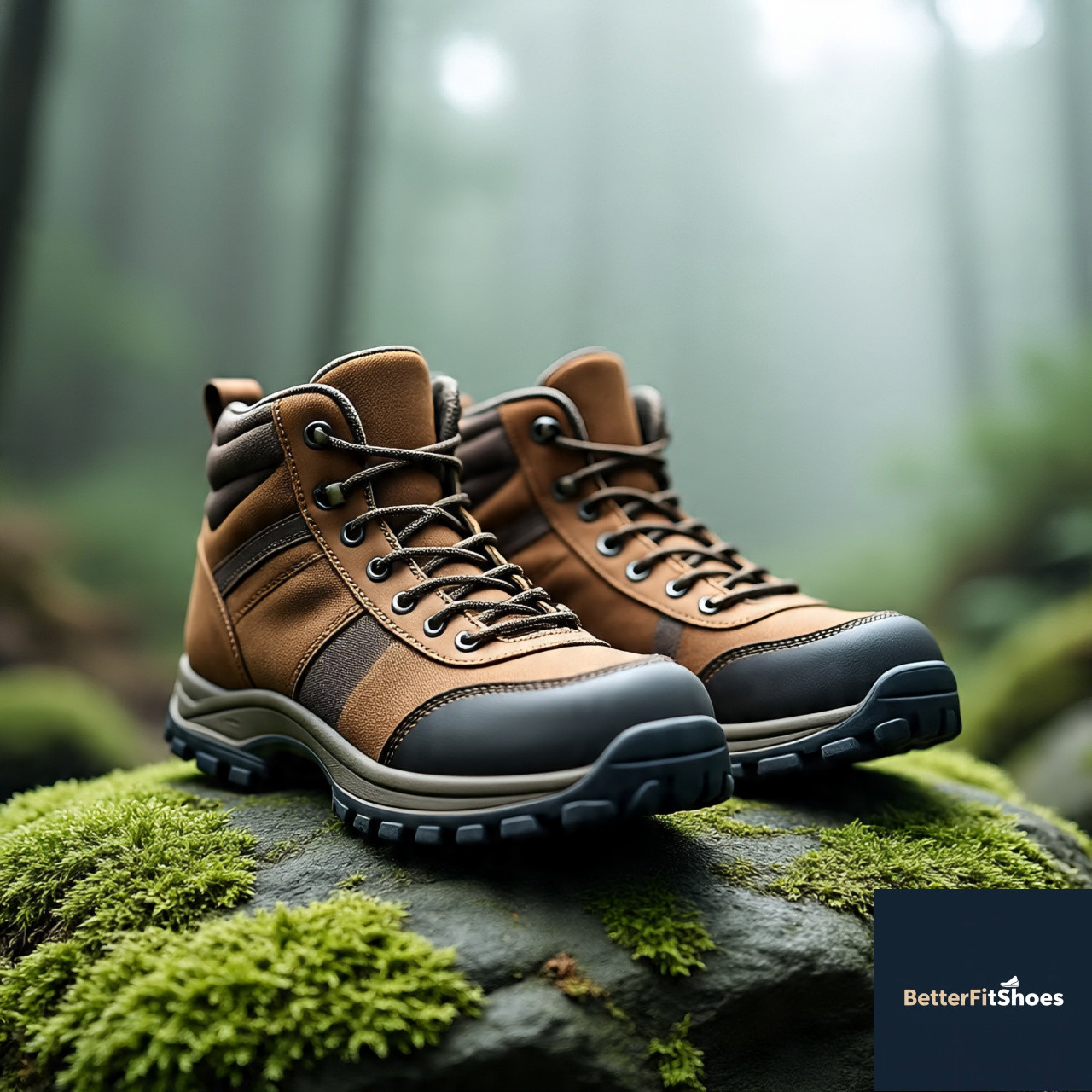 rugged_brown_hiking_boots_with_thick_soles BetterFit Weekend Hiker Boots - Image 1